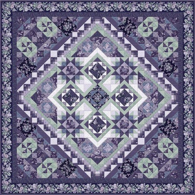 Aubergine Queen Quilt Pattern