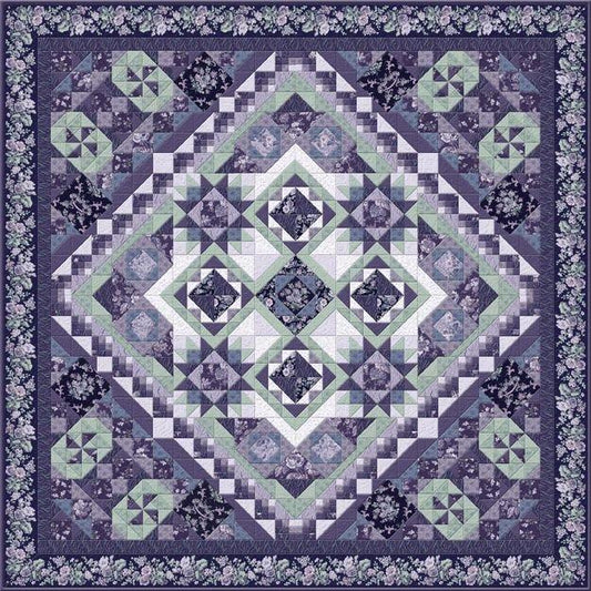 Aubergine Queen Quilt Pattern