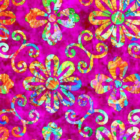 Euphoria- Batik Floral Violett