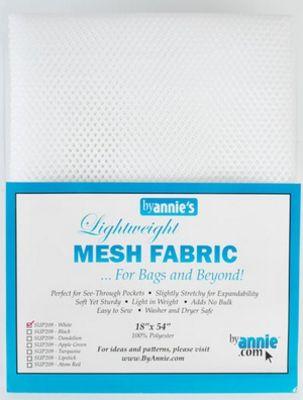 Lightweight Mesh Fabric 18inx54in White