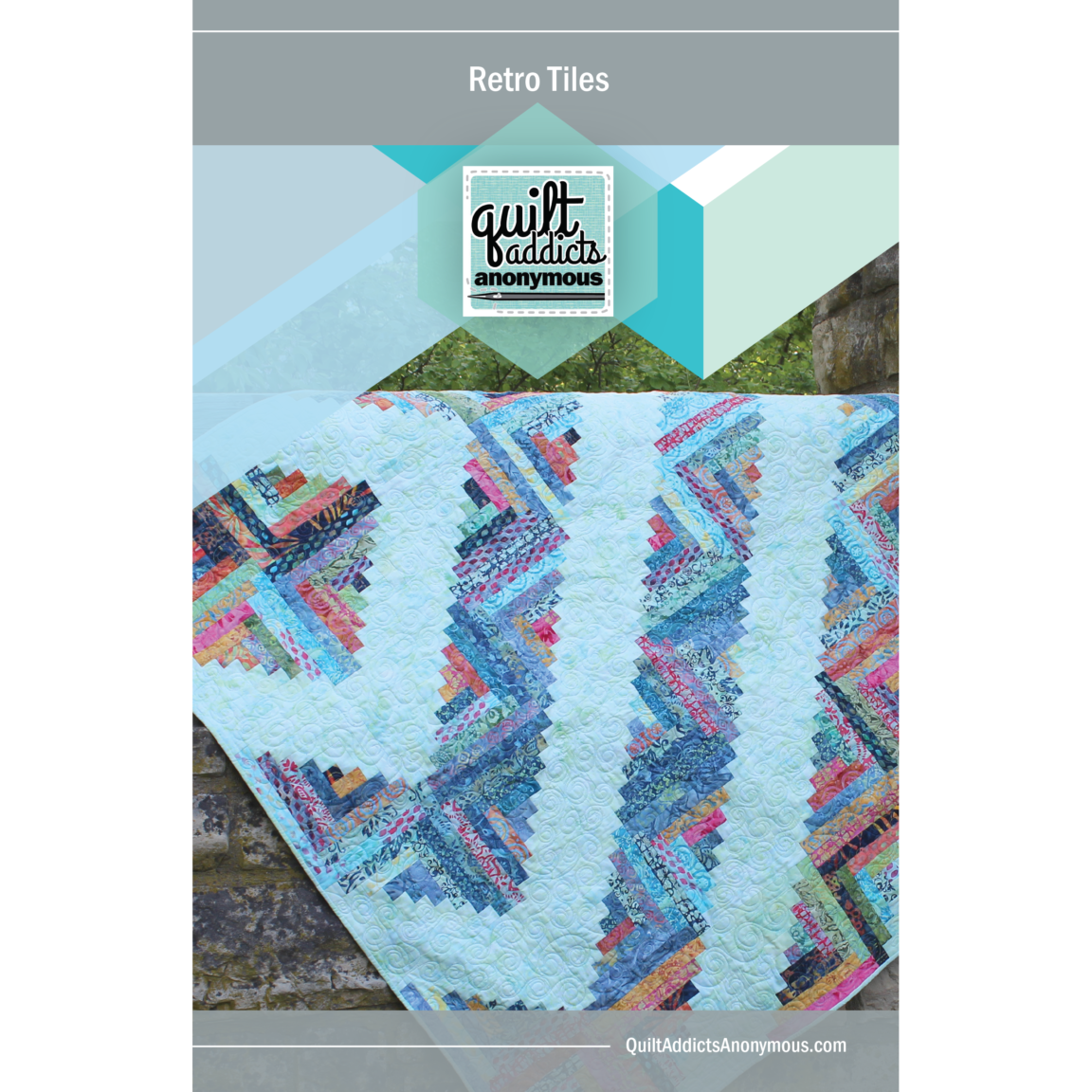 Retro Tiles Throw Quilt Kit