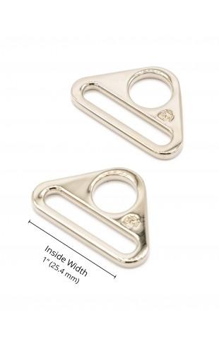 Triangle Ring Flat 1in Nickel (Set Of Two)