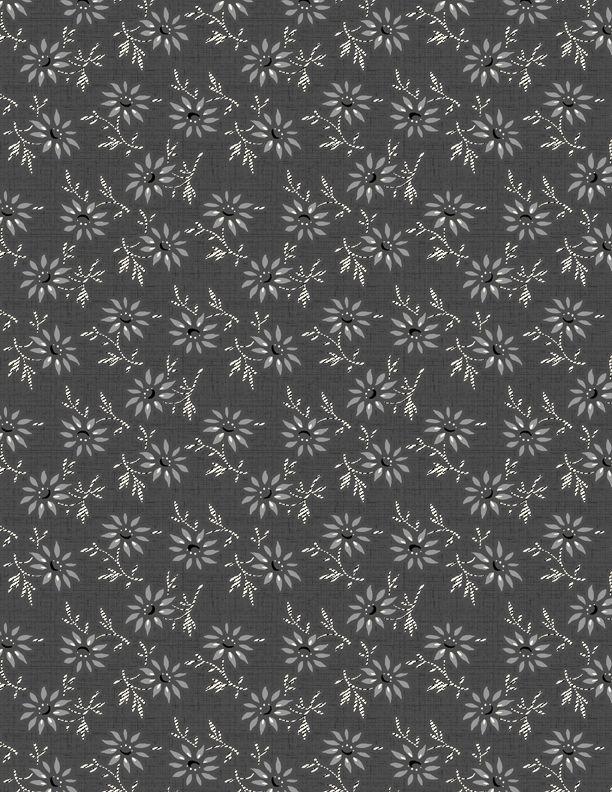 Blackwood Cottage- Small Floral Dark Gray
