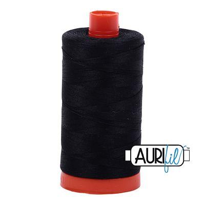 Aurifil Cotton Thread 50wt- Black 2692