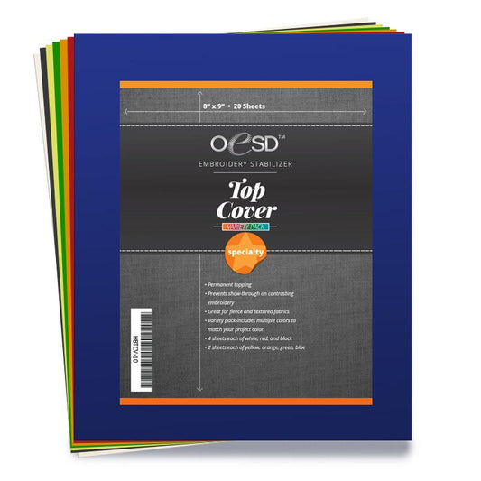 Top Cover Permanent Topping Multi Color 20 Sheets 8" x 9"