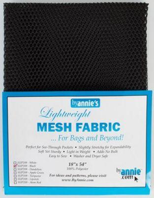 Lightweight Mesh Fabric 18inx54in Black