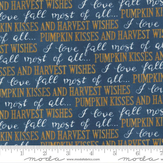 Harvest Wishes- Fall Words Night Sky