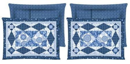 Indigo Splash Pillow Shams Pattern