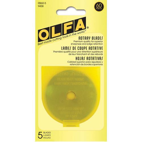 Olfa Replacement Rotary Blade 60mm 5pk