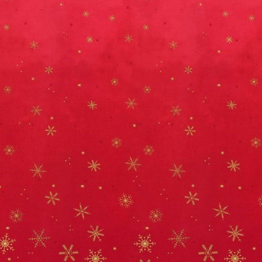 Ombre Flurries- Christmas Red