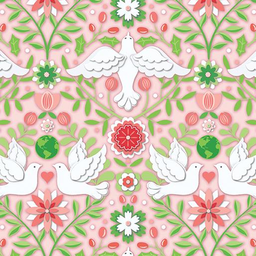Peace on Earth-Damask Coral