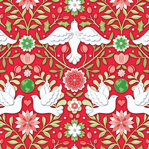 Peace on Earth-Damask Ruby